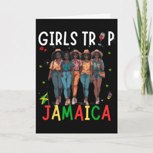 Carte Voyage à la Jamaïque entre filles, fête de vacance