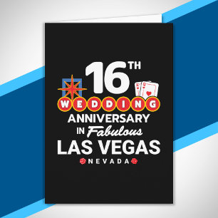 Carte Voyage à Las Vegas pour couples célébrant leur 16e