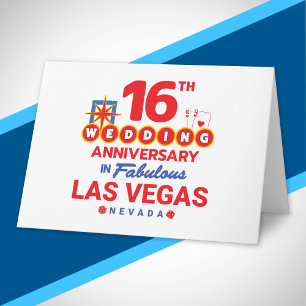 Carte Voyage à Las Vegas pour couples célébrant leur 16e