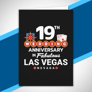 Carte Voyage à Las Vegas pour couples célébrant leur 19e