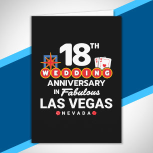 Carte Voyage à Las Vegas pour les 18 ans de mariage d'un