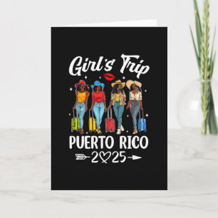Carte Voyage à Porto Rico pour filles 2025 Équipe d'anni