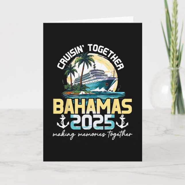 Carte Voyage aux Bahamas 2025 ensemble  (Devant)