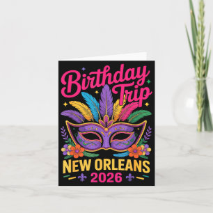 Carte Voyage d'anniversaire à La Nouvelle-Orléans 2026 M