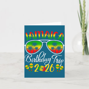 Carte Voyage d'anniversaire en Jamaïque Été 2026 Tenue 
