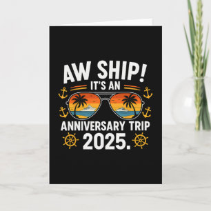 Carte Voyage de anniversaire Aw Ship 2025 Croisière Coup
