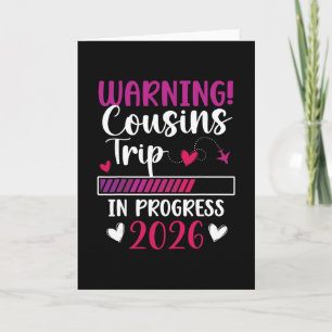 Carte Voyage de Cousins en Cours Vacances 2026 Cousins N