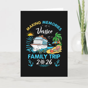 Carte Voyage de famille à Venise 2026 Vacances à souveni