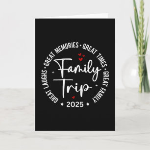 Carte Voyage de famille en vacances 2025 Groupe d'été co