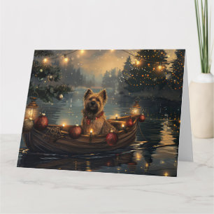 Carte Voyage de fête de Noël Cane Corso