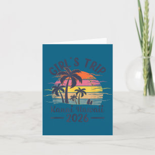Carte Voyage de filles à Kauai Hawaï plage