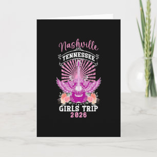 Carte Voyage de filles à Nashville 2026 Filles Voyageant