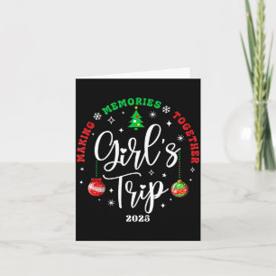 Carte Voyage de filles de Noël 2025 Week-end vacances as