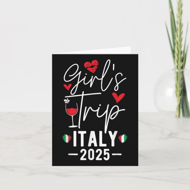 Carte Voyage de filles Italie 2025 Femmes &#39 ; s Week- (Devant)