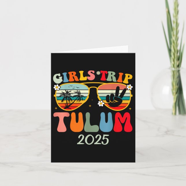 Carte Voyage de filles Tulum 2025 Summer Beach Week-end  (Devant)