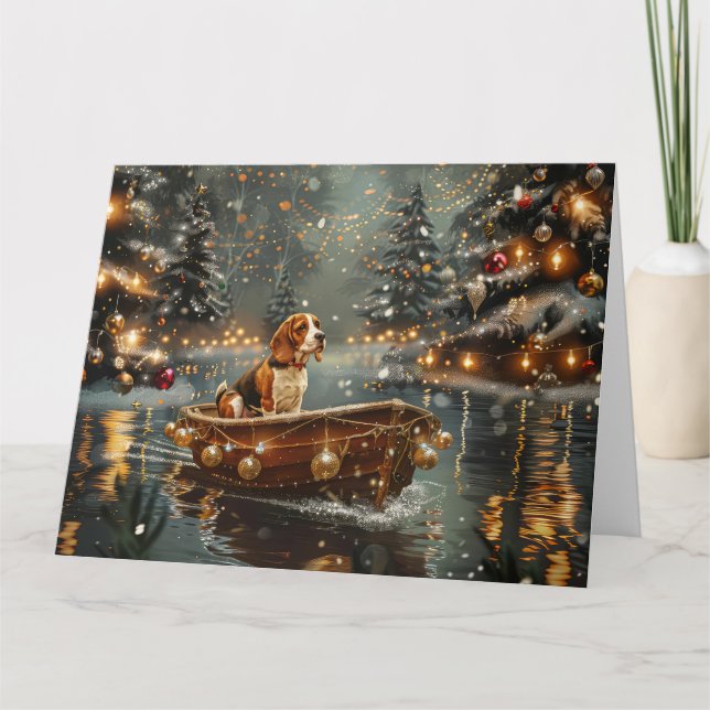 Carte Voyage de Noël de la Beagle (Devant)