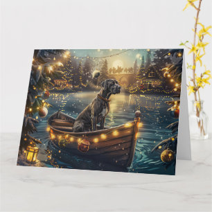 Carte Voyage de Noël du Grand Danois