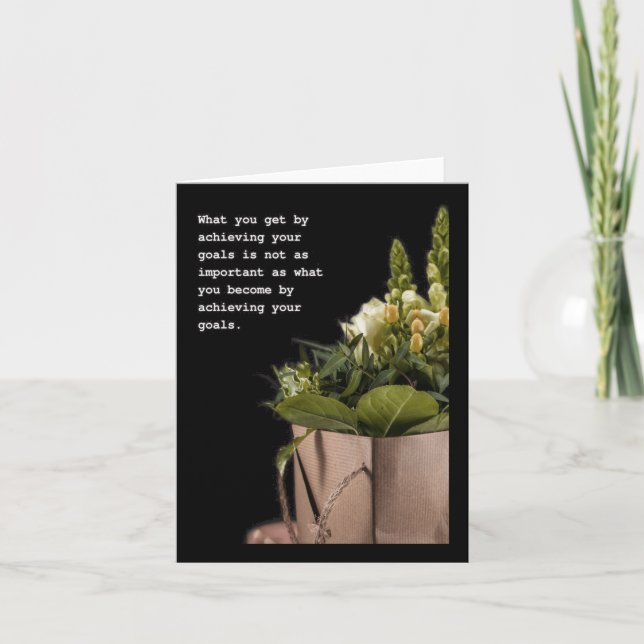 Carte Voyage de transformation Citation inspirationnelle (Devant)