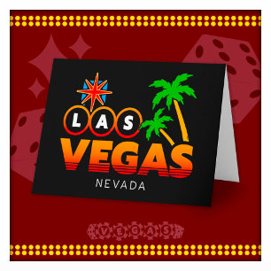 Carte Voyage de vacances en famille Souvenir Las Vegas V