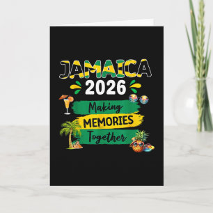 Carte Voyage de vacances en Jamaïque 2026 Équipe de fami