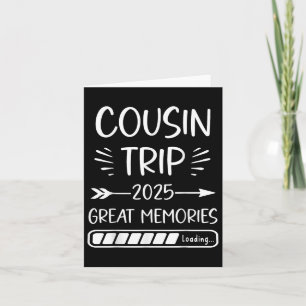 Carte Voyage d'équipage Cousin 2025 Semaine de réunion f