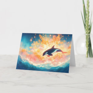 Carte Voyage d'une orque à travers une mer magique