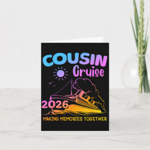 Carte Voyage en croisière avec cousin 2026 Création de s