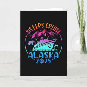 Carte Voyage en croisière en Alaska pour sœurs 2025 Vaca