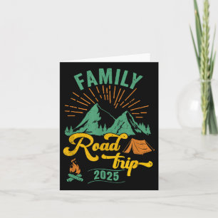 Carte Voyage en famille 2025 Équipe de camping Vacances