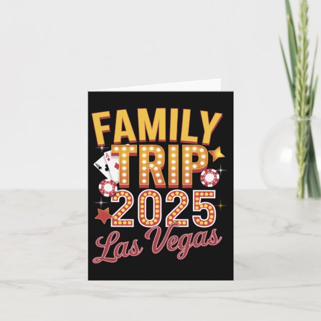Carte Voyage en famille 2025 Las Vegas - Voyage en famil (Devant)
