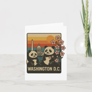 Carte Voyage en famille à Washington Dc Funny Panda Zoo