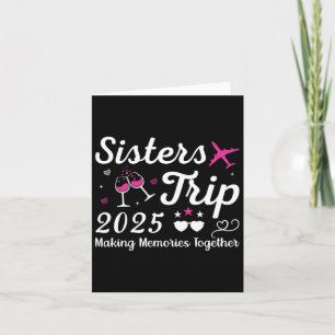 Carte Voyage en famille de sœurs 2025 Amant de vacances