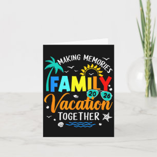 Carte Voyage en famille vacances d'été 2026 tenue coordo