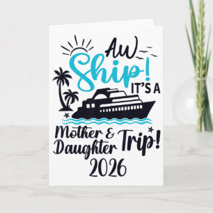 Carte Voyage mère fille 2026 Croisière vacances Maman Ma
