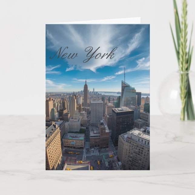 Carte Voyage panoramique à New York  (Devant)