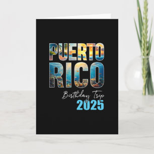 Carte Voyage pour l'anniversaire de Porto Rico 2025 - Ad