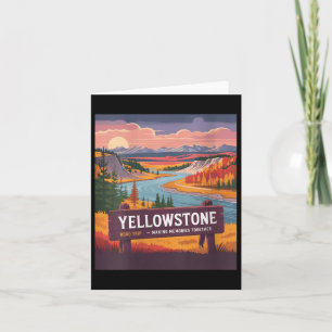 Carte Voyage sur la route de Yellowstone pour les femmes