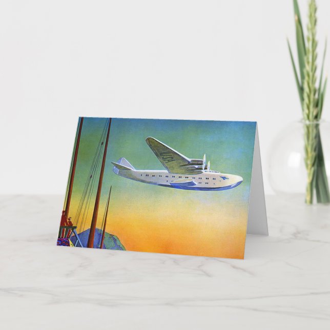 Carte Voyage transpacifique vintage (Devant)