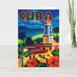 Carte Voyage vintage à Cuba