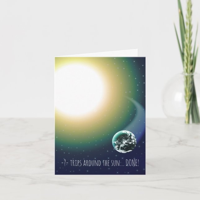 Carte Voyages faits sur commande d'anniversaire autour (Devant)