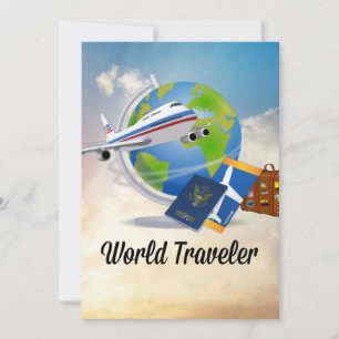 Carte Voyageur mondial, emballé et prêt à partir