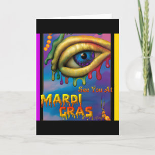 Carte Voyez-vous à Mardi Gras Eye