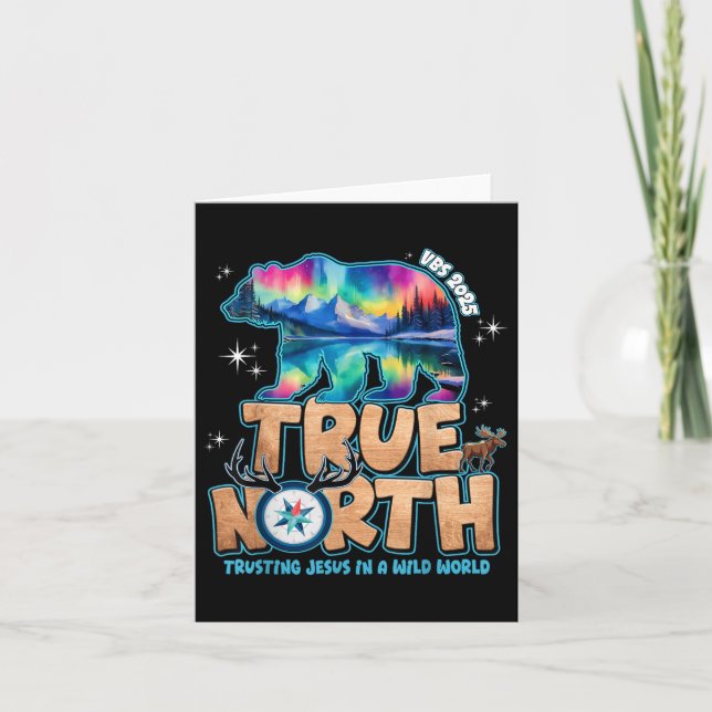Carte Vrai Nord Vbs 2025 Trusting Jesus Wilderness Chri (Devant)