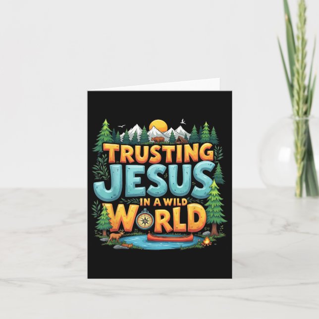 Carte Vrai North Vbs 2025 Trusting Jesus Camp Christian (Devant)