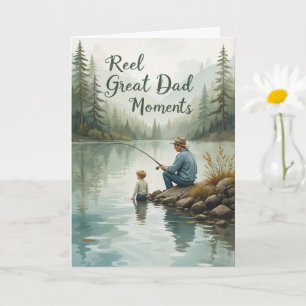Carte Vraiment super moments de papa pêche avec père