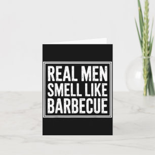 Carte Vrais hommes barbecue Roi Barbeque Fête des pères 