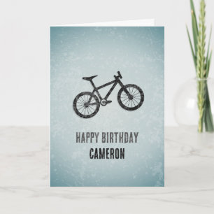 Carte VTT Graphic - Metal Look Homme Anniversaire