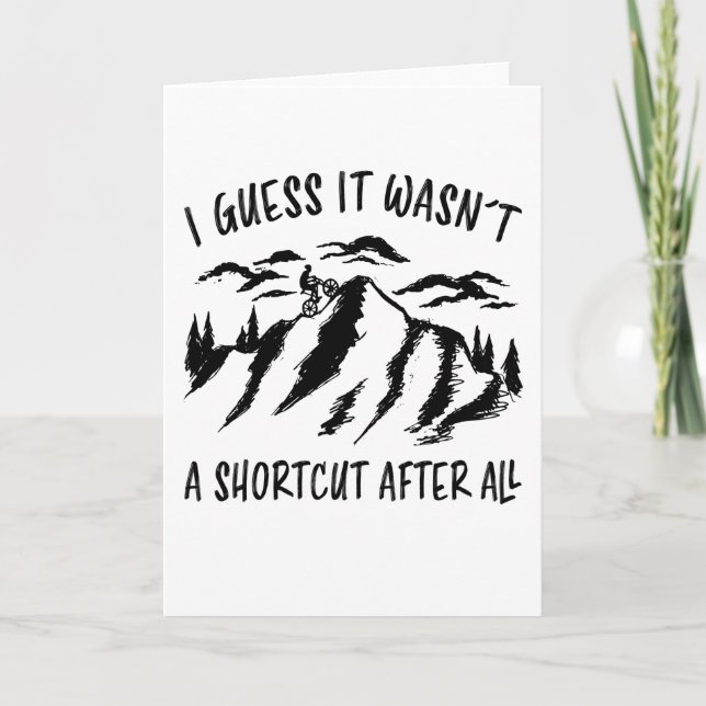 Carte VTT Vélo Vélo Amusant Vélo Cadeau (Devant)