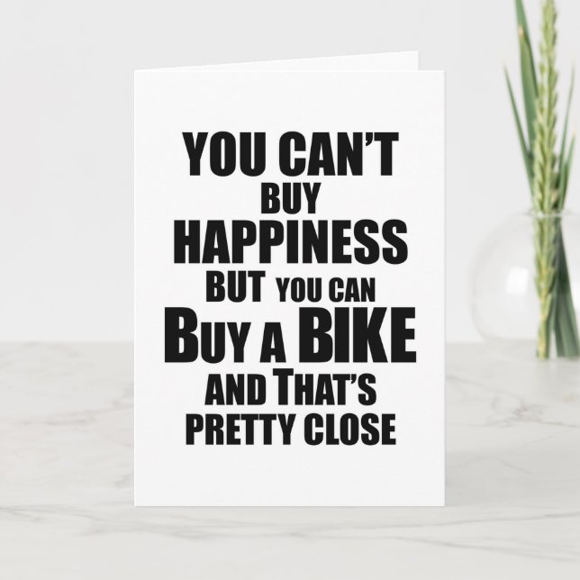 Carte VTT Vélo Vélo Vélo Vélo Vélo Cadeau (Devant)