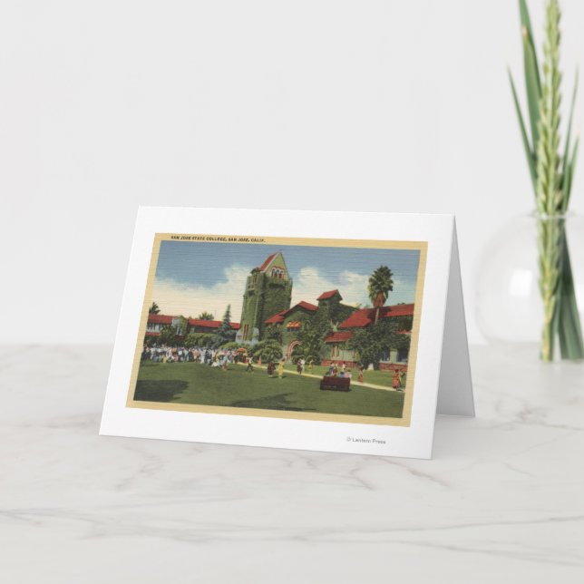 Carte Vue de campus d'université d'état de San Jose (Devant)